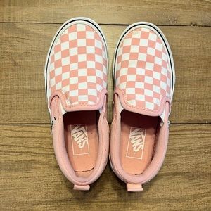 Girls Slip On Checkered Vans